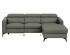 Canapé d’angle BEN en cuir véritable (buffle) avec fonction inclinable électrique et appuie-tête réglables chez Mömax