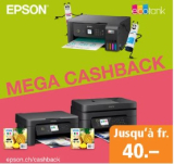 Jusqu’à CHF 40 de remise sur les imprimantes Epson EcoTank