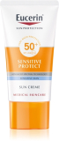 Eucerin Sun Sensitive Protect, crème protectrice pour le visage SPF 50+