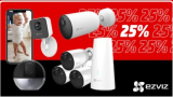25% de réduction sur une sélection de produits Ezviz chez MediaMarkt