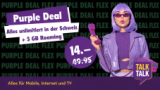 Offre exclusive – 1er mois gratuit : TalkTalk Purple Deal Flex (tout illimité en Suisse + 5 Go en itinérance)