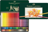 Faber-Castell 110011 – Crayons de couleur pour artistes Polychromos, lot de 120 dans un étui métallique