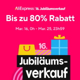 Jusqu’à 60% de réduction + codes promo chez AliExpress