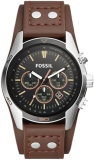 Montre pour hommes Fossil « Coachman » (CH2891), chronographe avec bracelet en cuir