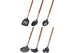 Ustensiles de cuisine FURBER avec support, ensemble de 7 pièces, noir
