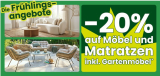 Action de réduction Conforama – 20% de réduction sur les meubles et les matelas, y compris les meubles de jardin