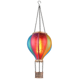 Globo LED-Solarleuchte Ballon Bunt Ø 14 cm / Höhe 46,5 cm / 20 x 0,5 W (à retirer)