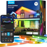 Ruban LED extérieur Govee de 10 m, IP65, RGBIC, compatible avec Alexa et Google Assistant