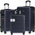 Set de valises rigides Deuba New York 3 pièces en différentes couleurs avec roulettes 360° chez DeubaXXL