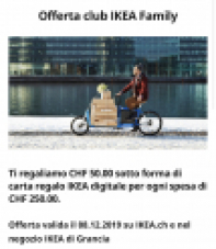 Chez Ikea :  Bon de 50 CHF pour 250 CHF d’achat