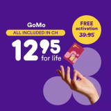 GoMo 12.95 € par mois, prix à vie