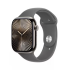 Apple Watch Series 10 GPS + Cellular, boîtier en titane de 46 mm finition naturelle avec bracelet sport S/M chez Fust