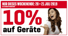 Les 20 et 21.7.2019, il y a à nouveau 10% de réduction sur les appareils comme les téléviseurs, tablettes, smartphones et bien d’autres chez Interdiscount (en ligne et dans les succursales) !