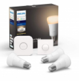 Kit de démarrage Hue White ambiance E27 3er 3x806lm sans fil, 1x Smart Button chez Amazon.de