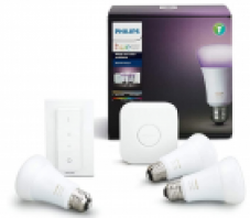 Kit de démarrage pour éclairage Philips White and Color Ambiance (3 ampoules, pont, interrupteur) chez Amazon.it