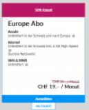 De nouveau : L’abonnement Lebara Europe actuellement pour 19 CHF par mois