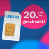 Chez Lebara : Carte SIM prépayée gratuite avec un crédit de départ de 20 CHF