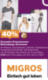Une réduction de 40% sur toute la gamme de vêtements chez Migros