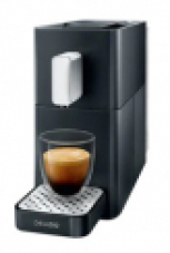 La machine à café à capsules Delizio Carina en noir minuit chez Migros pour 15 CHF.