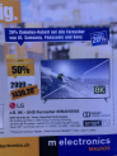 Préavis : 20% de réduction supplémentaire sur de nombreux téléviseurs chez Melectronics du 01.01 au 01.02.