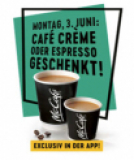 Comme chaque premier lundi du mois : Aujourd’hui, tout au long de la journée, un espresso ou un café crème gratuit (coupon via l’application) offert par McDonald’s !