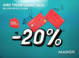 20 % sur tous les produits non alimentaires chez Manor et 10 % sur l’électronique et le multimédia