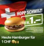 Allez la Suisse (Hopp Schwiiz) – hamburger McDonald’s pour 1 CHF