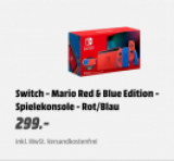La console de jeu Switch Mario Rouge & Bleu Edition chez MediaMarkt