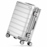 Valise de voyage Xiaomi en métal, bagage à main couleur argentée chez MI