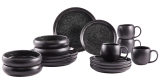 Service de table Novel KOMBISERVICE Faro Black 16 pièces