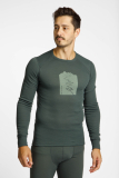 Odlo Active Warm Special Mountain Print Thermo Longsleeve pour homme en gris / Réduction de 50%