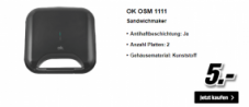 Chez MediaMarkt :  appareil à sandwich, fer à vapeur, grille-pain, bouilloire électrique ; à 5 CHF !