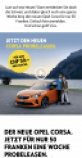 Opel Corsa : une semaine de location pour 50 CHF