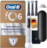 Brosse à dents électrique Oral-B iO Series 6 Plus Edition, incl. 3 têtes de brosse de rechange, 5 modes de nettoyage pour l’hygiène bucco-dentaire, étui de voyage