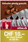 Bon de 10 CHF chez ottos.ch