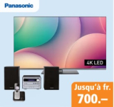Semaines promotionnelles Panasonic – Jusqu’à CHF 700 de réduction sur des produits sélectionnés chez Fust