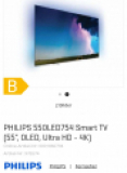 Smart TV PHILIPS 55OLED754 (55″, OLED, Ultra HD – 4K)