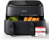 Philips Airfryer Dual Basket Série 3000 Friteuse à air chaud, 9L, 2 paniers sur Amazon à prix réduit!