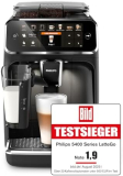 Machine à café automatique Philips Series 5400 – Système de lait LatteGo, Noir (EP5441/50)