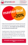 Aujourd’hui 20% chez Phonelook avec MasterCard !