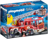Playmobil 9463 Camion de Pompiers avec Échelle, Lumière et Son
