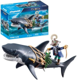 PLAYMOBIL | Pirates | Danger from Giant Shark | Pirate Toy | Toy Figures for Children Aged 4 and Up | 71793
