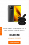 Le smartphone Poco X3 avec écouteurs chez MI-Store