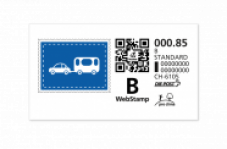 12 timbres Webstamps B-Post  2 CHF moins chers
