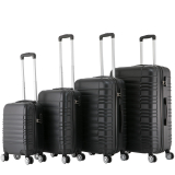 Ensemble de 4 valises rigides AVA noir