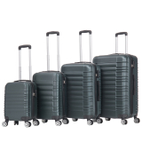 Lot de 4 valises à coque rigide AVA, couleur émeraude
