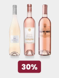 30 % de réduction sur tous les vins rosés chez Manor