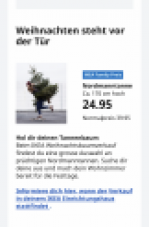 Sapin de Noël 170 cm de hauteur pour 24,95 chez IKEA, mais exclusivement pour les membres du Club IKEA Family