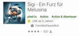 Le jeu plein d’actions Sigi à la recherche de Melusina, gratuit  au lieu de 2 CHF(Android/iOS)