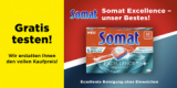 Testez gratuitement les tablettes de nettoyage Somat Excellence